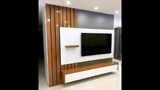 Wall TV 📺Unit Design For Bedroom  LED Wall Pannel Design Ideas Amarwoodworker [upl. by Koa]