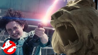 Ghostbusters Frozen Empire  Phoebe Vs The Library Lion  Ghostbusters [upl. by Tali]