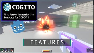 COGITO  Godot 4 template for Immersive Sims  Feature Reel [upl. by Elatnahc908]