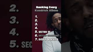 Kendrick Lamar Albums Ranked kendricklamar [upl. by Nnylacissej]