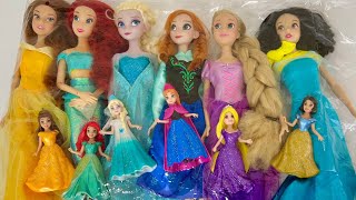 Elsa Doll Dress Transformation  DIY Miniature Ideas for Barbie Wig Dress Faceup and More [upl. by Hakan455]