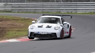 Manthey Performance Kit Porsche 911 GT3 RS Exhaust Sound  Test Mule [upl. by Anerat]