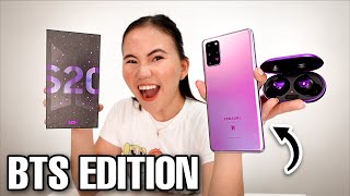 SAMSUNG GALAXY S20 AND GALAXY BUDS BTS EDITION [upl. by Marilin]