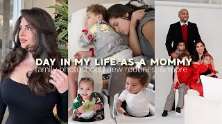 DAY IN MY LIFE AS A 25 YEAR OLD MOMMY OF 3♡ Family Christmas Photos New Routines amp More [upl. by Asselim583]