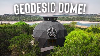 Huge 4 Level Geodesic DOME Lake House  Full Airbnb Tour [upl. by Rosenstein48]