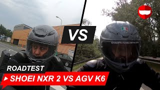 Shoei NXR 2 vs AGV K6  Review amp RoadTest  ChampionHelmetscom [upl. by Atenahs]