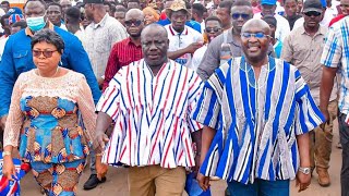 Wow Check out Dr Mahamudu Bawumia dance when he meet the people of Kpandai constituency [upl. by Akiemahs]