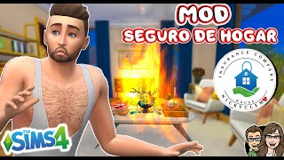 HOUSE INSURANCE Mod Español Seguros para el Hogar  TUTORIAL Y REVIEW  THE SIMS 4 [upl. by Gruver]