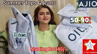 11 AJIO Tops amp Jeans for Summer  Casual Topwear  Ajio Summer haul  Best Trendy Tops [upl. by Yrreg]