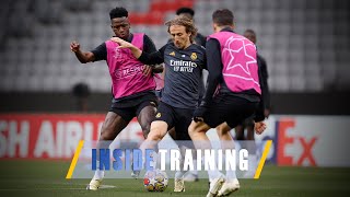 Final training session ahead of Bayern Munich  Real Madrid [upl. by Arbuckle553]