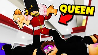 I Became The QUEENS GUARD in Roblox BROOKHAVEN RP [upl. by Nellir779]