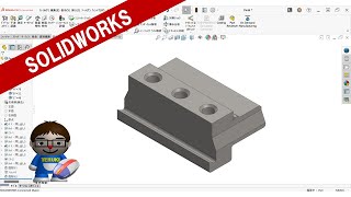 SOLIDWORKSCSWA練習問題SectionEProblem4 [upl. by Bartko]