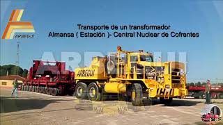 Hayes Arbegui Transporte Especial transformador 2009 a Cofrentes 👍 👍 🆗 [upl. by Sells]