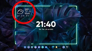 Cara Menampilkan Suhu pada Rainmeter Desktop Windows 10  Windows 11 [upl. by Cristal331]