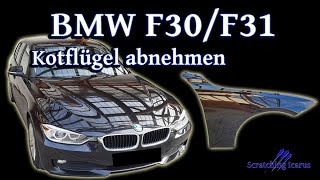 BMW F30F31 Kotflügel ausbauen tauschen  Tutorial [upl. by Allys480]