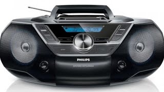 Radiodtwarzacz Boombox Phillips AZ780 FM CD MP3 AUX USB uratowany z elektrośmieci [upl. by Aneert572]