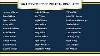 University of Michigan Spring Commencement 2024 [upl. by Retlaw]