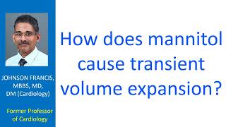 How does mannitol cause transient volume expansion [upl. by Oibaf57]