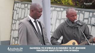 Musingas performance at Nyanza district during kwibuka29 9 [upl. by Yblocaj466]