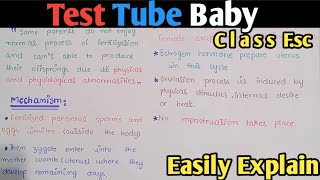 Test Tube Baby Process  Oestrous Cycle  Class 12  Urdu  Hindi [upl. by Nadab907]