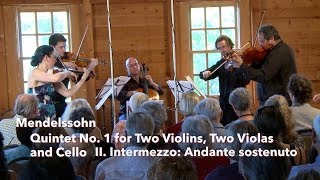 Mendelssohn String Quintet No 1 II Intermezzo Andante sostenuto  ChamberFest Cleveland 2013 [upl. by Nagad]