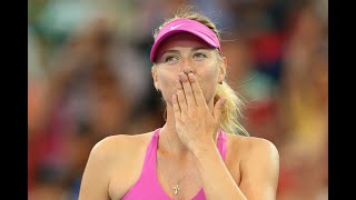 Maria Sharapova vs Kaia Kanepi Brisbane 2014 Highlights [upl. by Ellesirg986]