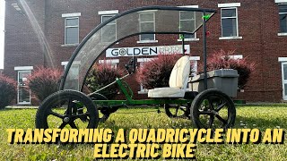 Transforming a ParBikes Quadricycle into Electric Bafang BBSHD Complete Installation [upl. by Halet]