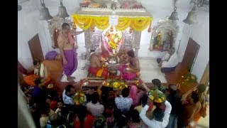 A crowd of devotees at Titwala Ganapati temple [upl. by Trevar]