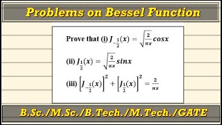 Problems of Bessel Function  Hindi [upl. by Ulrick]