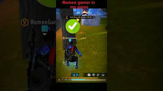 Romeo gamer in my game 🔥freefire romeogamer gaming ffshorts vbadge garenafreefire shorts [upl. by Dorthy]