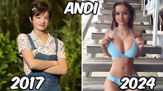 Andi Mack Antes y Después 2024 [upl. by Pentheas]