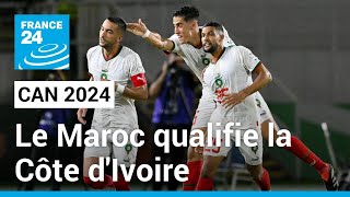 CAN 2024  Le Maroc qualifie la Côte dIvoire pour les huitièmes de finale • FRANCE 24 [upl. by Nnaesor882]