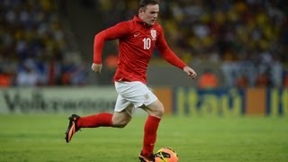 Wayne Rooney fantastic goal England vs Brazil at the Maracanã UK only [upl. by Alius256]