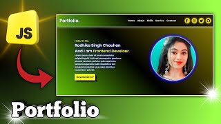 Portfolio Website Using HTML CSS And JavaScript Tutorial  HTML CSS amp JavaScript Tutorials Easy [upl. by Jump]