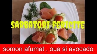 avocado cu ou si somon afumat retete simple de sarbatori Avocado bun pentru sanatate [upl. by Nilad871]