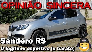 Renault Sandero RS  o esportivo a preço acessível Qualidades defeitos características [upl. by Ylrahc]