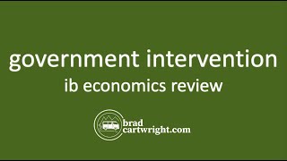 Government Intervention  IB Economics Review  IB Microeconomics Review [upl. by Nahtonoj]