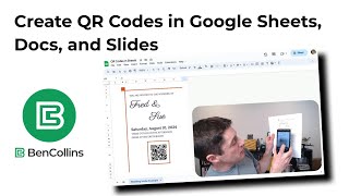 Create QR codes in Google Sheets Docs and Slides [upl. by Aicnerolf529]