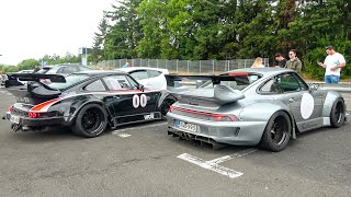 Porsche RWB 930 Turbo  933 Turbo at the Nürburgring  PURE ENGINE SOUND [upl. by Savory]