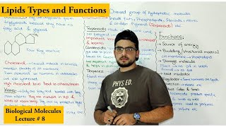 Lipids Structure types and Functions Part 2 [upl. by Ellenaej213]