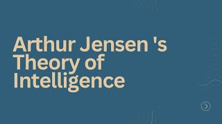 Arthur Jensens Theory of Intelligence  Ugc Net Psychology Prepration  Basics nta ugcnetexam [upl. by Sirromed]