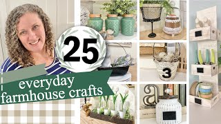 25 EASY Dollar Tree DIYs Farmhouse Home Decor Craft Projects [upl. by Ymrots]