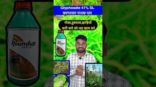 दुनिया की सबसे खतरनाक खरपतवार नाशक दवा  Glyphosate 41 sl herbicide  Glyphosate Herbicide shorts [upl. by Lebasy]