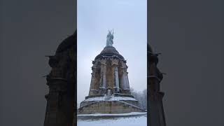 HERMANNSDENKMAL im TEUTOBURGER WALD  Verschneit im Winter 2024  Winterspaziergang  Germany [upl. by Macintyre]