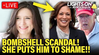 LIVE Trump PUT TO SHAME by Kamala after His Latest Scandal EXPLODES  Lights On with Jessica Denson [upl. by Runck695]