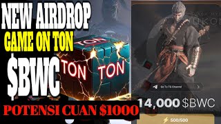 AIRDROP GRATIS‼️ TUTORIAL BWC AIRDROP CRYPTO TERBARU GAME ON TON 2024 [upl. by Anerol332]