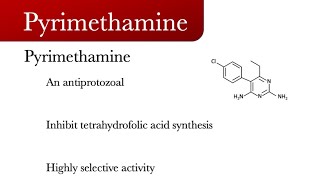 pyrimethamine Daraprim  Antiprotozoal drug [upl. by Divadnhoj344]