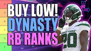 BUY LOW NOW Dynasty RB Rankings  Tiers  Dynasty Fantasy Football Bijan RobinsonBreece Hall [upl. by Lark105]