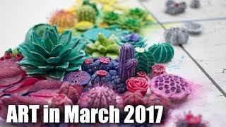 Art in March 2017  Artist Vlog and Advice [upl. by Ecnerret]