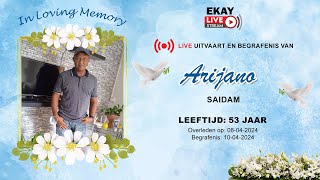 🔴 LIVE │ UITVAART amp BEGRAFENIS VAN ALIF ARIJANO SAIDAM [upl. by Acemat]